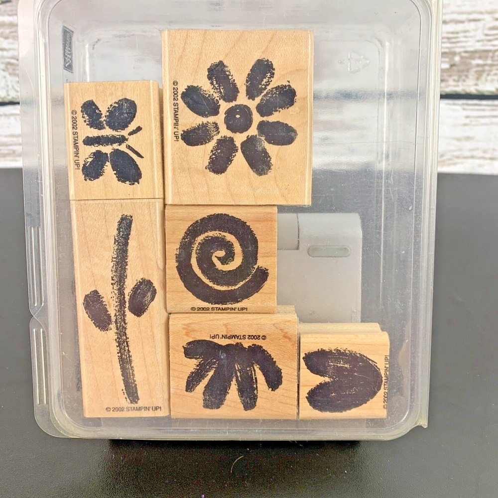 Stampin' Up! Two-Step‎ Stampin' Painted Garden Rubber Stamps Set of 6